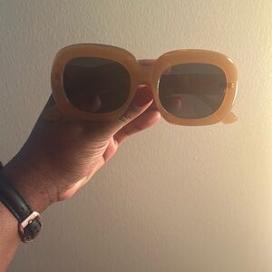 Peach vintage inspired sunglasses